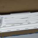 44in H x 42in W (2 Panels) No Dig Zippity Keswick Privacy Fence and Screen Kit, White Vinyl Privacy Fence, Outdoor Privacy Screen Panels for Yard, Trash Can Enclosure, Air Conditioner Fence ZP19060