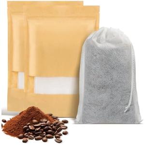 200pcs Premium Cold Brew Coffee Filter Bags, No Mess Cold Brew Bags, Easy-Use Disposable Grinds Coffee Pouches, Versatile Coffee Tea Bags for Smooth Cold Brew with Drawstring, 4 x 6 Inches