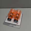 Reusable Soda Can Lids - 6-Pack Spill-Proof, Snap-On Covers for Freshness and Protection, Orange Can Toppers Set of 6