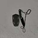 Neck Knife Mini, Small Tanto Neck Knife with Sheath and Necklace, Fulltang Outdoor Mini Knife, Black