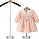 Child T Shirt Display Clothing Racks for Hanging Clothes, Adjustable Clothes Rack Coat Display Rack Clothes Hanger T-shirt Display Stand for Vendors Retailer, Height 16-27.9 Inch