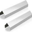 2 Pcs Deep Fryer Splash Guard Stainless Steel Joining Strip 20 Gauge Thickness Commercial Deep Fryer Joint Adapter Connector Curved Parts(23 3/8"L x 2 3/8"W x 2 1/4"H)