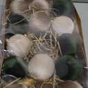 Christmas Ball Ornaments, 15 Pcs Green & Coffee Ornaments with Velvet, Multicolor Xmas Tree Decorations for Christmas Tree Holiday Decor