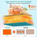 Food Warming Mat, Upgraded Graphene Fast Full Surface Heating Electric Warming Tray with 6 Level Adjustable Temperature & 6 Hours Timer, Rollable Food Warmer for Parties Buffet Everyday Use