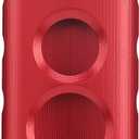 Motorcycle Key Case: Aluminum Alloy Key Fob Protector Cover for Yamaha Xmax 125 250 300 400 Nmax Nvx 155 Aerox (red)