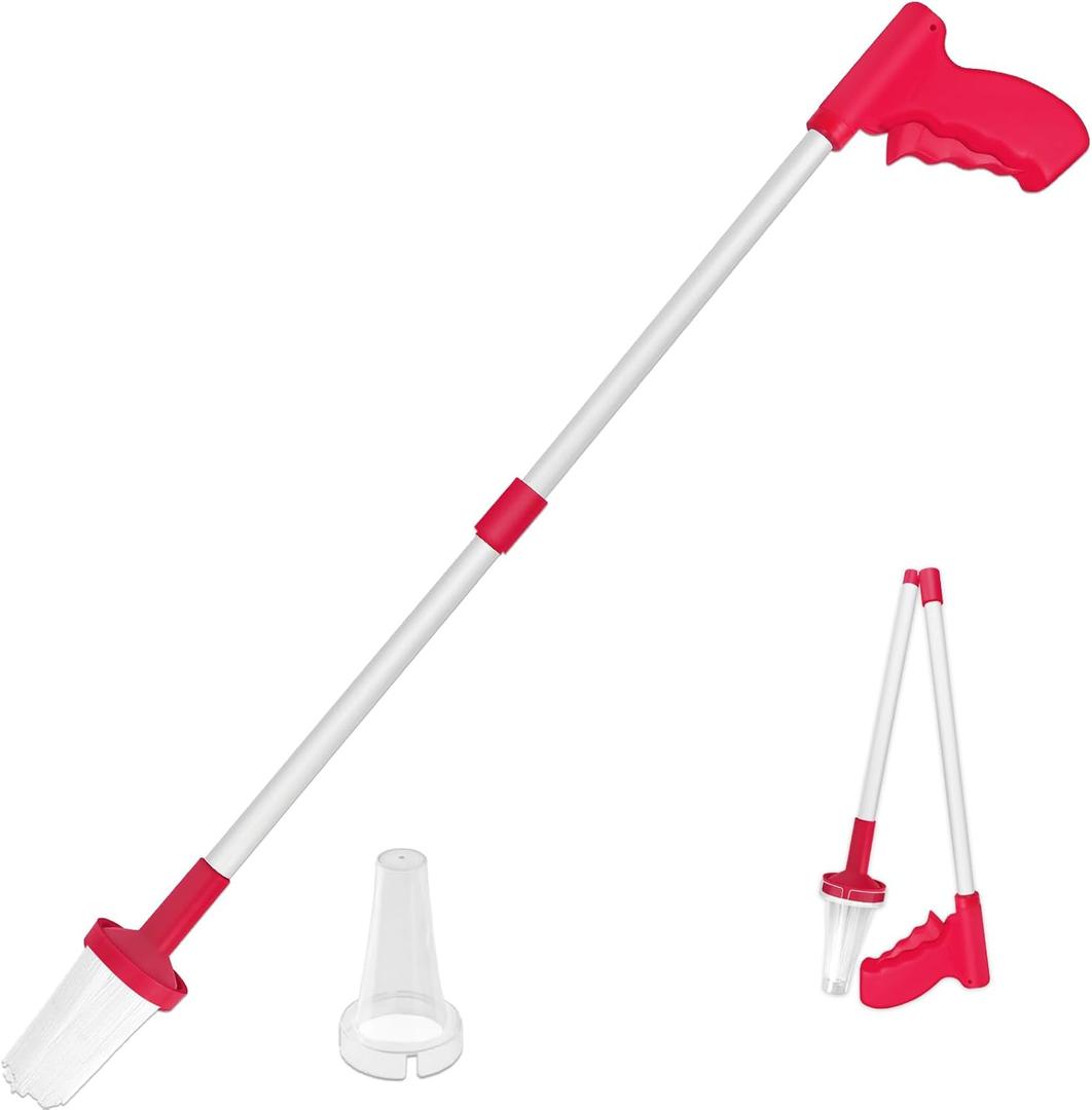 83cm Spider Catcher, Long-Handled Catch and Release,Easy Catch Multi Function Spider Catcher for Indoor/Outdoor Home Office Garden Camping Beach,Red