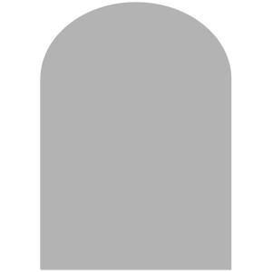 RoomMates XL Arch Peel and Stick Wall Decal Gray: Vinyl Self-Adhesive Arched Wall Sticker, 36.5" x 26.125"