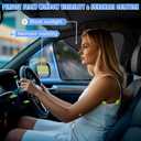 5 x ZATOOTO Car Window Shades for Side Windows 4 Pack Car Window Covers for Privacy Half Blackout & See-Through UV Protection & Cooling Magnetic Car Window Curtain Universal for Camping Travel In-Car Rest