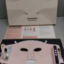 LED Face Mask Light Therapy, 4 Modes Portable Red Light Therapy for Face, 2000mAh Rechargeable Remote, Blue, Orange, 850NM Infrared & Red Light Mask, 400 LEDs, Timing Function, at Home & Travel