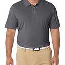 Amazon Essentials Men's Regular-Fit Quick-Dry Golf Polo Shirt, Medium Grey Heather, 4X-Large Big