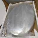 USHOWER Brushed Gold Oval Bathroom Mirror 24x36 Inch