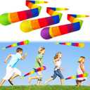 3 Pcs Throw and Catch Balls with Rainbow Tail, Soft Foam Comet Balls, Fun Sports Playground Toys for Indoor Outdoor Games, School Activities Throwing Training & Gifts