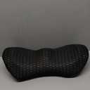 Lumbar Support Pillow for Office Chair, Memory Foam Lumbar Pillow for Lower Back Pain Relief (Black)