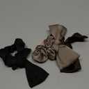 Bowknot Hair Scrunchies Silk Hair Bows for Women Girls Bows Hair Elastics for Teen Girls Elegant Ponytail Holders for Thick Thin Hair Accessories 3 Pcs