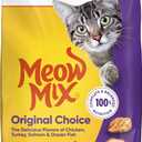 4 x Meow Mix Original Choice Dry Cat Food, 3.15 Pounds (EXP 05/01/27)