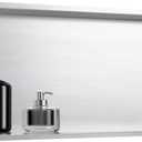 SaniteModar Shower Niche, Stainless Steel Shower Niche No Tile Needed, Recessed for Bathroom Storage (Brushed Silver, 12x24), 12" x 24", Single