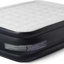 Amazon Basics Inflatable Air Mattress, Queen Size, 22in Height, with Built-in Pump, for Guests or Camping, Queen - NA Plug