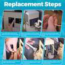 Funmit 42002-0024S Stack Flue Sensor Replacement for Pentair Sta-Rite MasterTemp Max-E-Therm Pool and Spa Heater Electrical System SR200 SR333 SR400