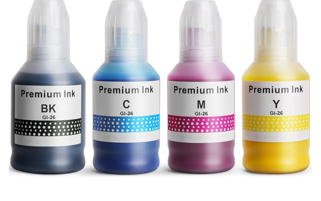 Universal Bottled Dye Ink, BK 175ml,C,M,Y 135ml - Ink Refill Bottles Set, Compatible with Dye-Based for MegaTank Printers, GI-20, GI-21,GI-290 - G3270 G3260 G3290 G3272 G4280 G4270 & More