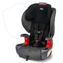 Britax Grow with You Harness-2-Booster Car Seat, 2-in-1 High Back Booster, Quick-Adjust 5-Point Harness, Mod Black | Forward Facing Car Seat & High Back Booster, Extended Maximum Booster Seat Capacity up to 120 lbs, Quick-Push LATCH, SafeWash,
