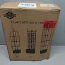 Raised Garden Bed Planter Box with Trellis, 71" Self-Watering Tomato Planter with Trellis for Climbing Vegetable and Plants, Tomato Cage Planters for Indoor Outdoor Patio Greenhouse Gardening (1Pack)