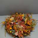 24 Inches Large Fall Wreaths for Front Door Orange Fall Flower Wreath with Sunflower Autumn Door Wreaths with Daisy Farmhouse Autumn Wreath for Thanksgiving Harvest Outside Indoors