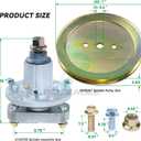GY20785 Spindle Assembly with GX20367 Spindle Pulley Replaces John Deere GY20785 GY20050 UC23728 for John Deere L100 L105 L107 L108 L110 L111 L118 1642HS L17.542 L1742 42" Lawn Tractors