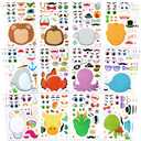 JOYIN 36 Sheets 9"x6" Make a face Stickers for Kids, Make Your Own Animal Stickers with Unicorn, Dinosaur, Sea and Safari Animals, Crafts Birthday Party Favors, Goodie Bags Classroom Activities