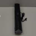 Pc Speakers Computer Sound Bar with Stereo Sound, Flowing LED & Push-Button Control Computer Speaker for Desktop Laptop Monitor, USB Input (Black)