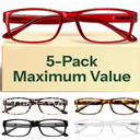 Gaoye 1.75 Professional Reading Glasses for All Day  Computer Readers with Blue Light Protection  Value Pack