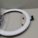 22"Ring Light with Stand,Ring Light Tripod for iPhone ipad,with 75"Tripod/LCD Display/4 ipad iPhone Clips/2 USB Ports,2600K-6500K Color Temperature,for Barber Makeup Tattoo TikTok Video Recording Vlog (Black)