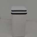 Bathroom Trash Cans with Lid Touchless Automatic Motion Sensor 4 Gallon Small Garbage Can, Smart Electric Plastic Narrow Garbage Bin for Living Room Bedroom Office Kitchen (White)