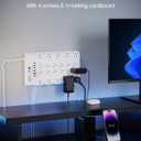 10Ft Extension Cord with Multiple Outlets, SUPERDANNY Surge Protector Power Strip (1875W/15A), 22 AC Outlets and 6 USB Charging Ports, Wall Mountable for Home, Office, Gaming Room, 2100 Joules, White