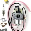 YAMAKATO HUAYI 16100-Z0D-D03 Carburetor with Spark Plug, Compatible with Honda EU2000i EB2000i EU2000iK1 EU2000iT1 BF30E D/E Generator  Replaces 16100Z0DD03 16100-Z0D-D01 P15D-2