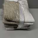 OIAHOMY 9”x9”x7” Storage Cubes, Cotton Rope Woven Baskets for Organizing, Cube Storage Bin, Small Gift Basket for Shelf, 3-Pack, Brown&White