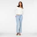 Forever 21 Women's Fold Over Off The Shoulder Sweater with Cable Knit Bottom (White, M)