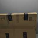 Grandekor No Drill Zebra Blinds for Windows,Cordless Zebra Shades Dual Layer, Pull Down Roller Shades Free-Stop,Custom Sizes,Textured White,Easy to Install for Home, Office, Bedroom