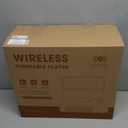 Vinyl Record Player Turntable with Built-in Bluetooth Receiver & 2 Stereo Speakers, 3 Speed 3 Size Portable Retro Record Player for Entertainment and Home Decoration (Brown)