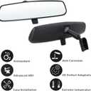 Interior Rear View Mirror Fits 1999-2025 Silverado Sierra 1500 2500 3500 1996-2025 Express 2015-2025 Colorado 1993-2014 2021-2024 Yukon Suburban 2005-2017 Equinox Replace#13524917 13585948