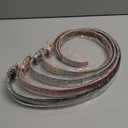 Women's Belts, Black, Pink, Grey, Rainbow W Heart Holes