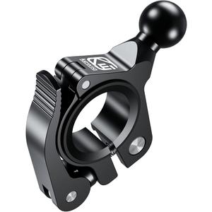 BRCOVAN 17mm Ball Handlebar Clamp Mount Base, Fit for Round Rails 0.5'' / 0.875'' / 1'' / 1.125'' / 1.26'' in Diameter, Tool-Free Installation