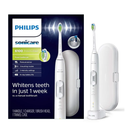 PHILIPS Sonicare ProtectiveClean 6100 Rechargeable Electric Toothbrush, with Pressure Sensor, 3 Cleaning Modes, SmarTimer and QuadPacer, 14-Day Battery Life, Travel Case, White, Model HX6877/21