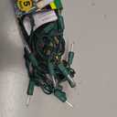 20-Count Clear Christmas Mini Lights, 5 ft Green Wire Strand