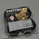 PartyWoo Black Crepe Paper Streamers 4 Rolls 328 ft Pack of Black Crepe Paper for Graduation Halloween New Year Anniversary Birthday Party Decorations (1.8 Inch x 82 Ft/Roll), Black-19