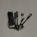 Christmas Mini Street Light Models, 4 Pcs Mini Street Lamp Dollhouse Streetlight Models, Miniature Christmas Village Pathway Lantern Post for DIY Micro Landscape Fairy Garden Accessories