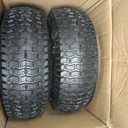 2 Pack 13x5.00-6 Lawn Tractor Pneumatic wheel,Wheelbarrow tire Turf Tread,3.13" hub length with steel rim,Flange ID 0.76''
