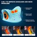 GYSIEN Neck Massager, Neck and Shoulder Relaxer with Heat, 3 Modes, Portable Pillows for Pain Relief and Muscle Relax, 26 Angle Cervical Traction Device for Back, Shoulder