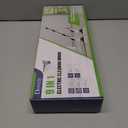 Electric Spin Scrubber, Cordless Cleaning Brush, Shower Scrubber with 8 Replaceable Brush Head, Power Cleaning Brush with Extension Handle, 2 Adjustable Speed, for Bathtub Tile Floor (Pink)