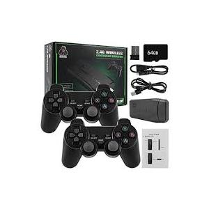 Retro Gaming Console, 20,000+ Retro Game Stick, 4K HD HDMI TV Game Stick, Built-in Classic Video Games 23 Emulators Plug & Play Game Console for TV with 2 Wireless Controllers