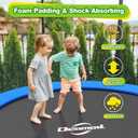 Trampoline Pad,  Trampoline Replacement Safety Pad, Universal Trampoline Pads, Spring Cover, Waterproof, Tear Resistant, Round Arch Trampoline Parts for Kids, 14 feet, Blue